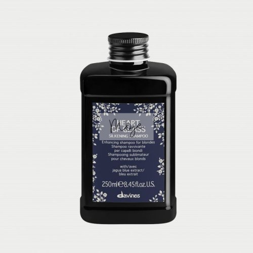 Davines HEART of GLASS Silkening shampoo 250 ml - Posilující šampon pro blond vlasy